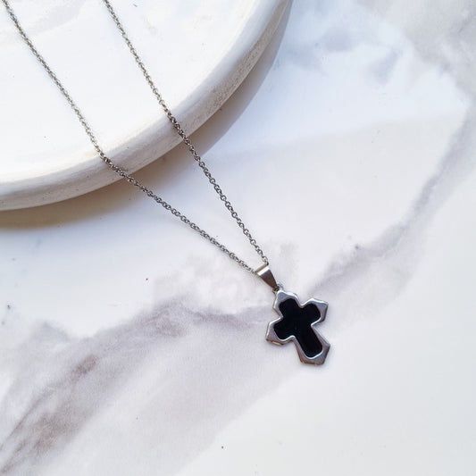 Black Cross Necklace