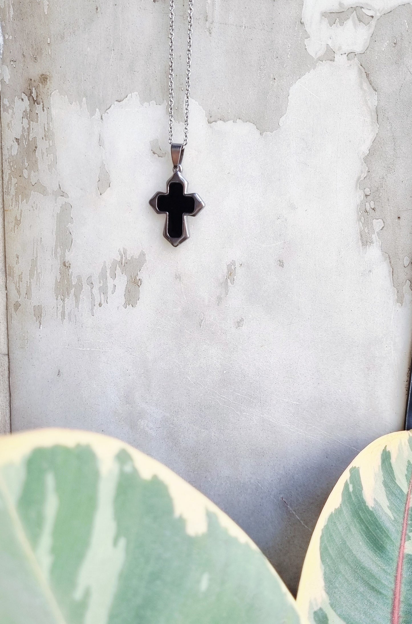 Black Cross Necklace