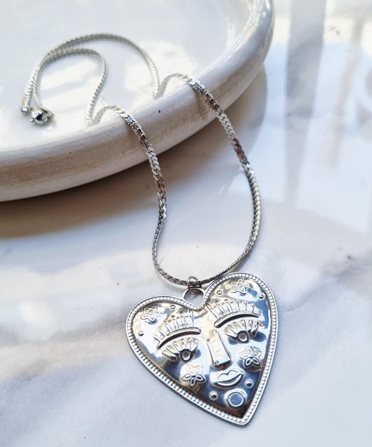 Big Heart Necklace (silver)