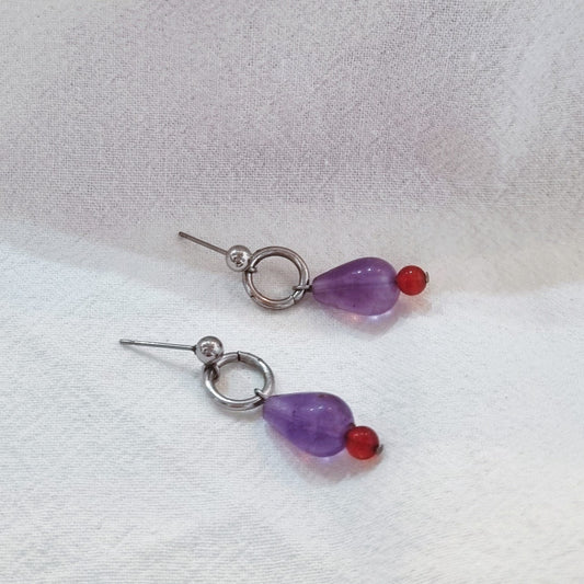 Amethyst drops - Earrings