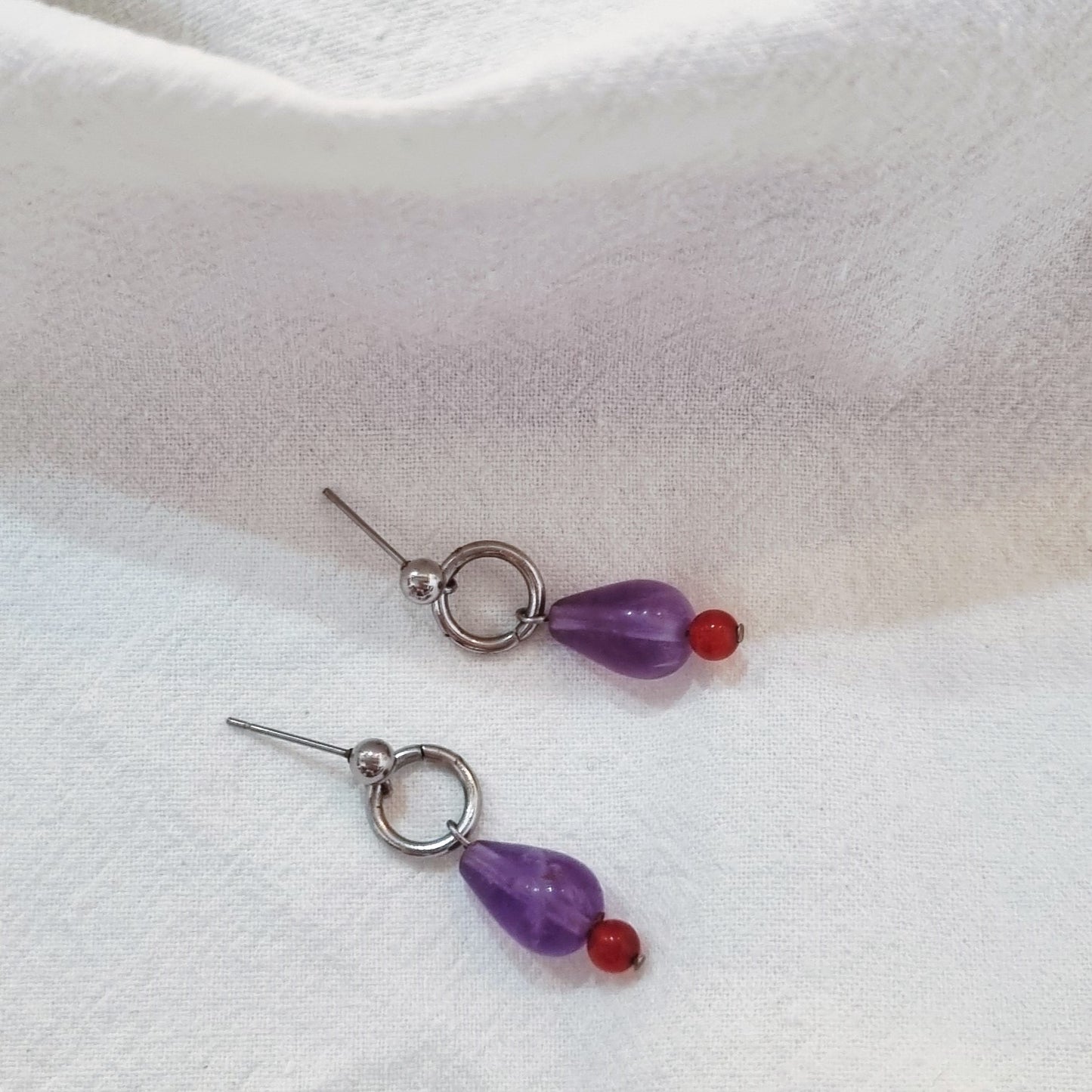 Amethyst drops - Earrings