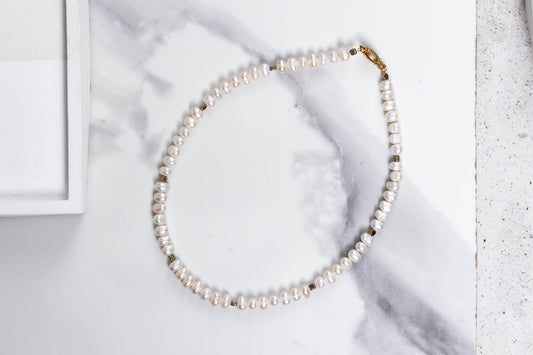 Potato pearls and hematite