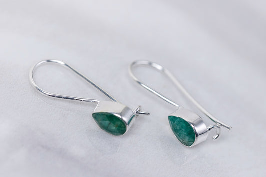 Emerald drops - Earrings